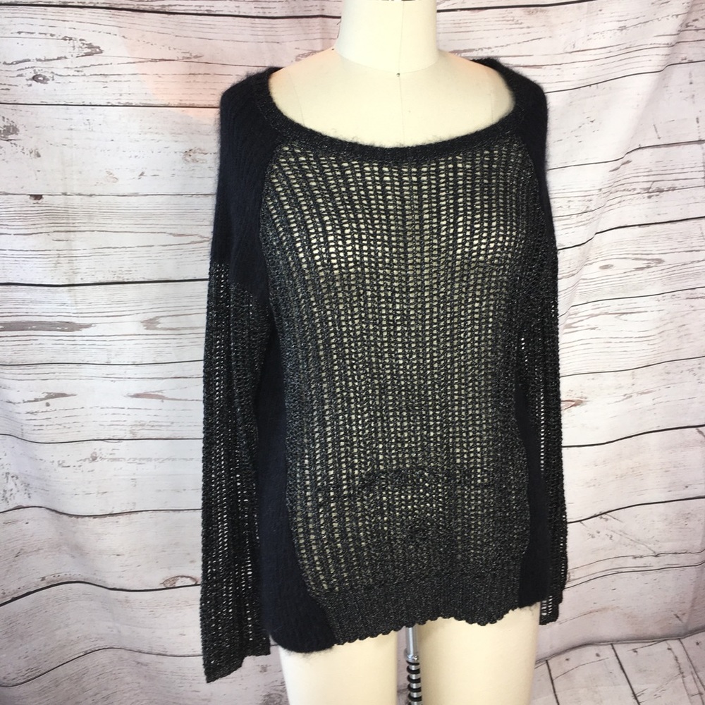 Eileen Fisher Fisher Project Crochet Knit Sweater